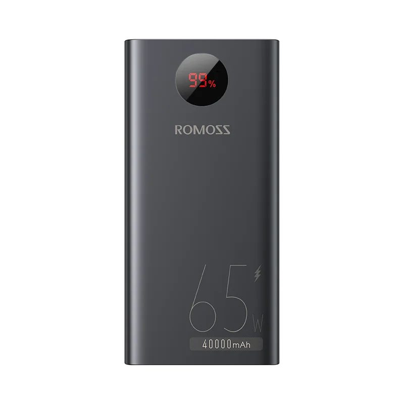 ROMOSS PEA40PRO Power Bank 40000mAh 65W Fast Charge USB C External Battery Portable Powerbank for Laptop iPhone 15 Xiaomi Huawei