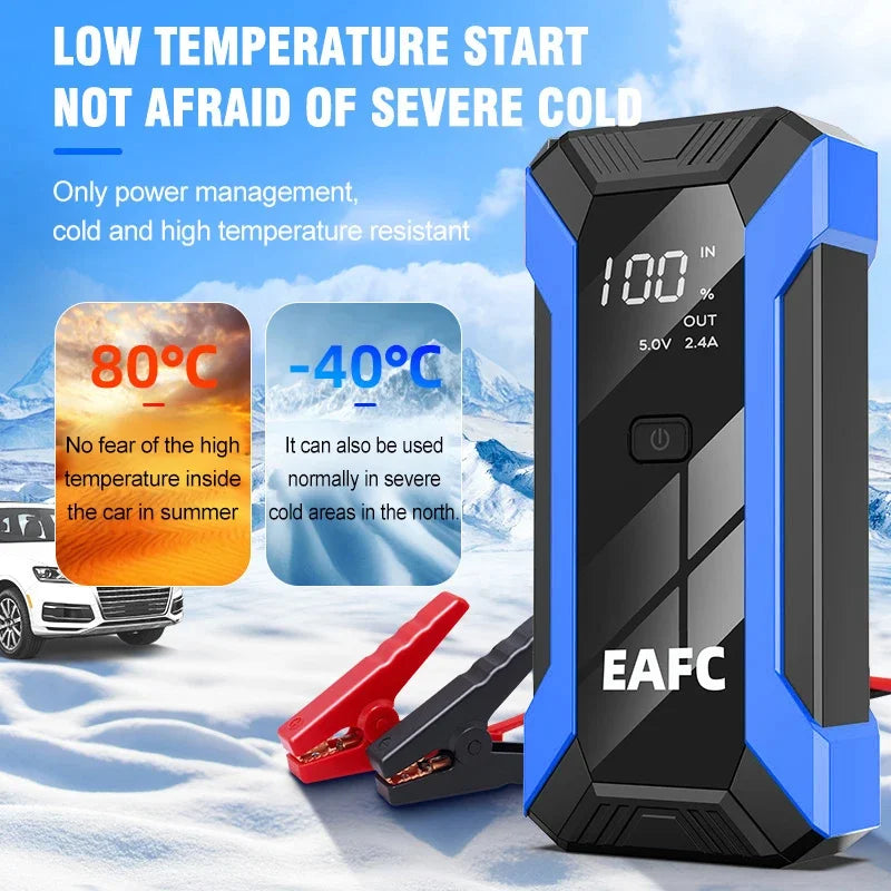 Car Jump Starter Battery Power Bank 2000A/1200A for Petrol Diesel Car Starter Portable Emergency Booster 12V Starting Device