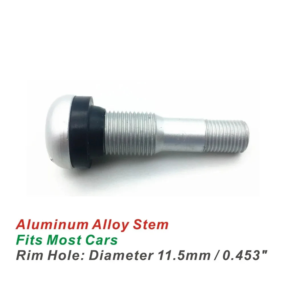 Pack of 50 Professional Aluminum Alloy Stem Tire Valve Tyre Valve For Passenger Cars MS525AL Fitting Most Cars