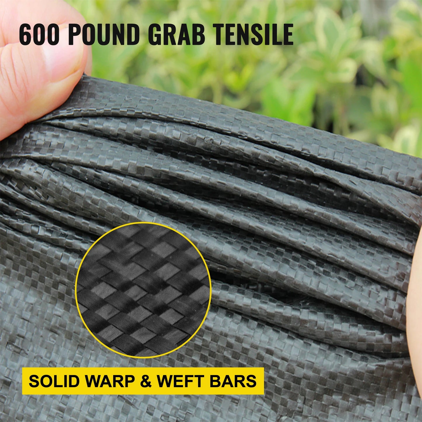 SucceBuy Commercial Grade Ground Road Large Driveway Permeable Fabric Stabilization Roll Mat Underlayment Outdoor Waterproof