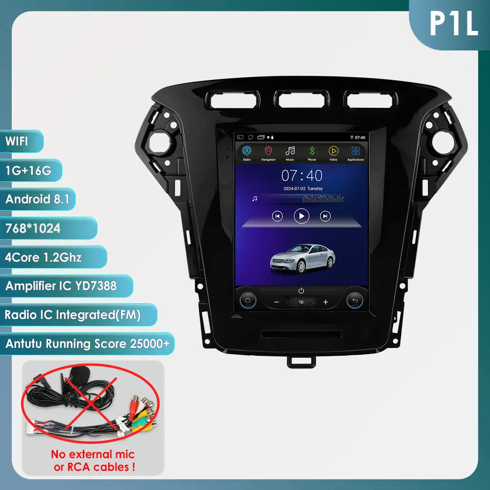 9.7"carplay android 13 auto car radio for Ford Mondeo mk4 Galaxy A/C 2011-2013 Autoradio Multimedia player GPS Stereo 4G SWC RDS
