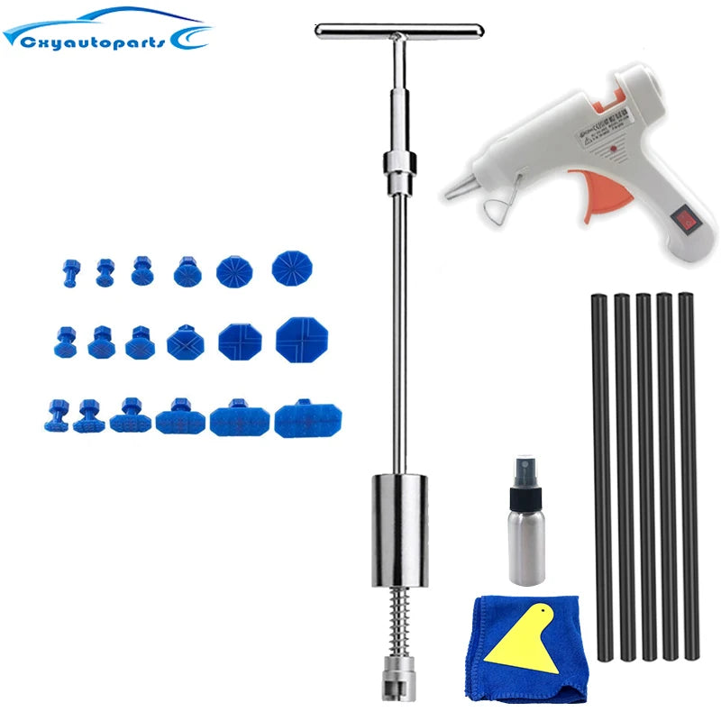 Car Dent Removal Puller Tools Auto Body Paintless Repair Kit Metal Reverse Hammer Suction Cup Garage Workshop Hand Tools