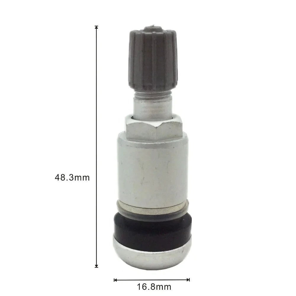 Pack of 50 Professional Aluminum Alloy Stem Tire Valve Tyre Valve For Passenger Cars MS525AL Fitting Most Cars