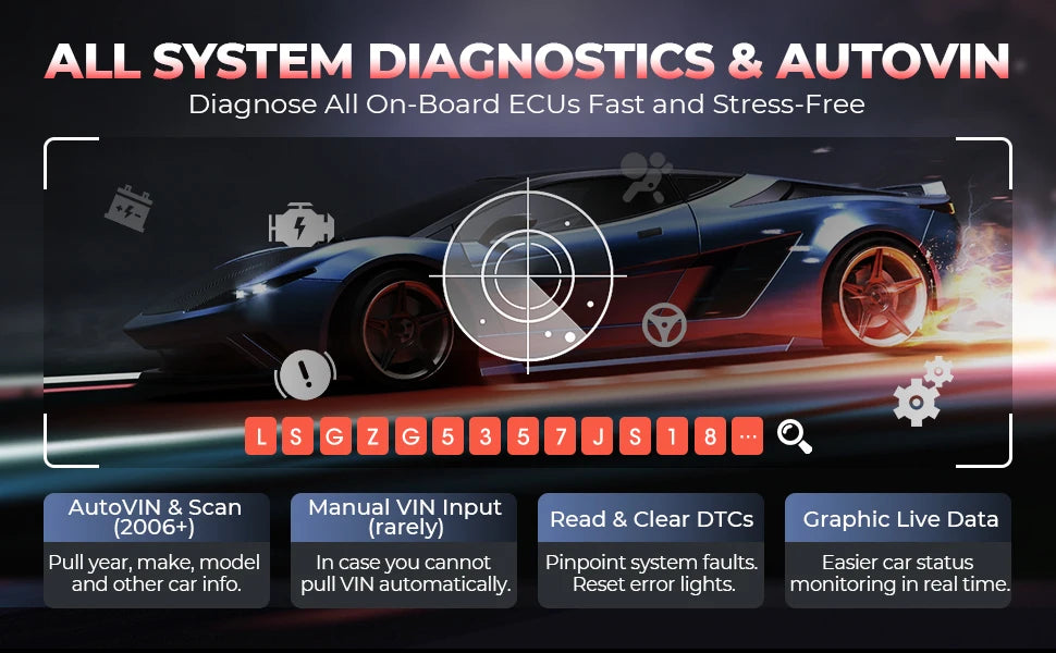Autel MaxiCOM MK808S PRO Car Diagnostic Tools Bidirectional All System OBD2 Scanner FCA Key Coding