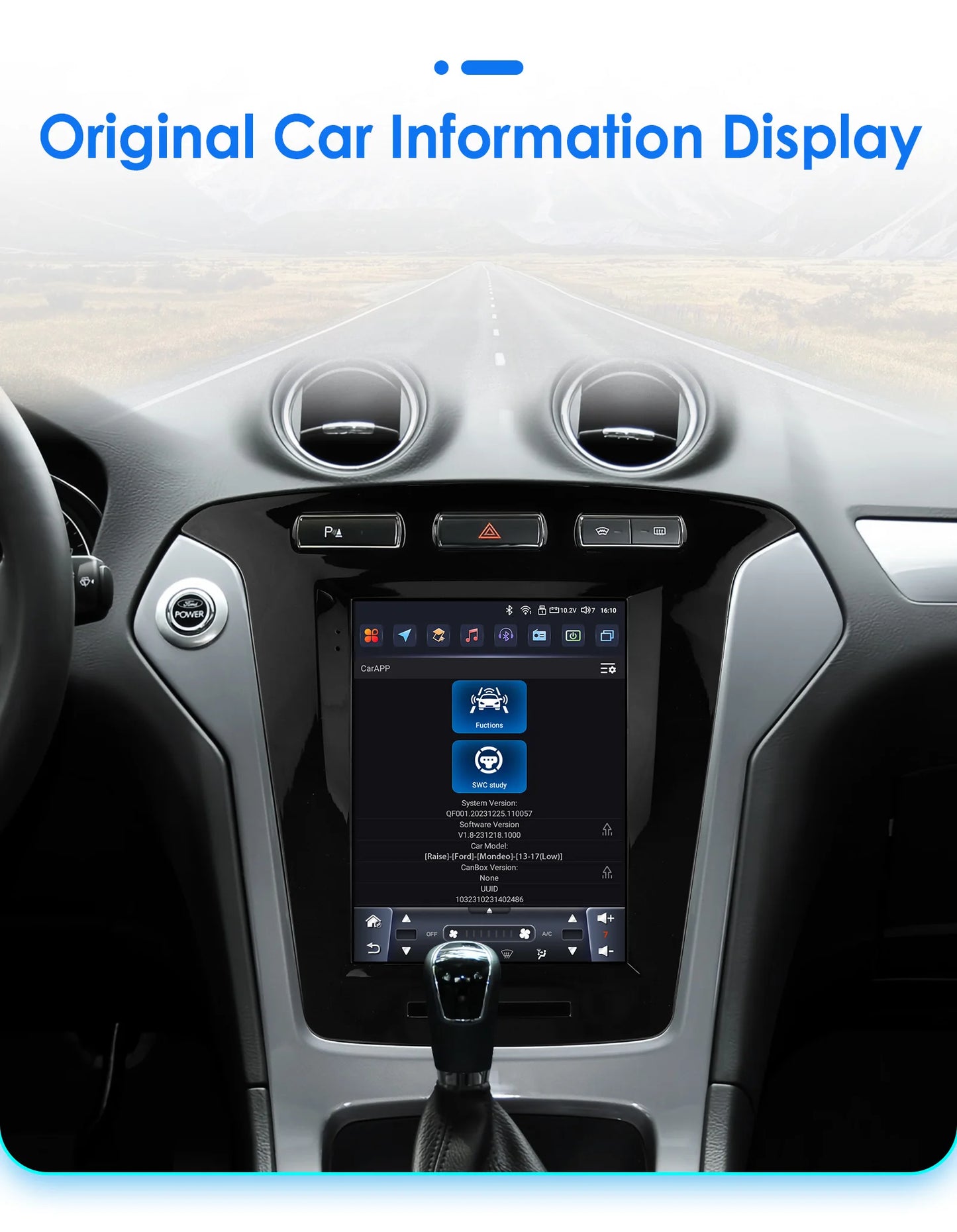 9.7"carplay android 13 auto car radio for Ford Mondeo mk4 Galaxy A/C 2011-2013 Autoradio Multimedia player GPS Stereo 4G SWC RDS