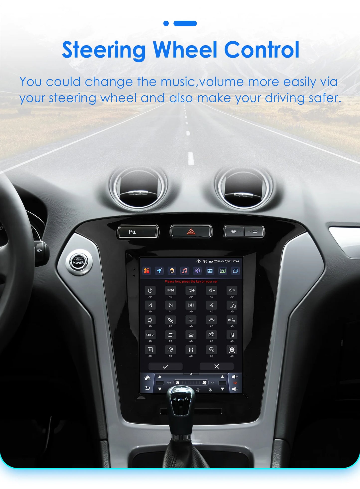 9.7"carplay android 13 auto car radio for Ford Mondeo mk4 Galaxy A/C 2011-2013 Autoradio Multimedia player GPS Stereo 4G SWC RDS