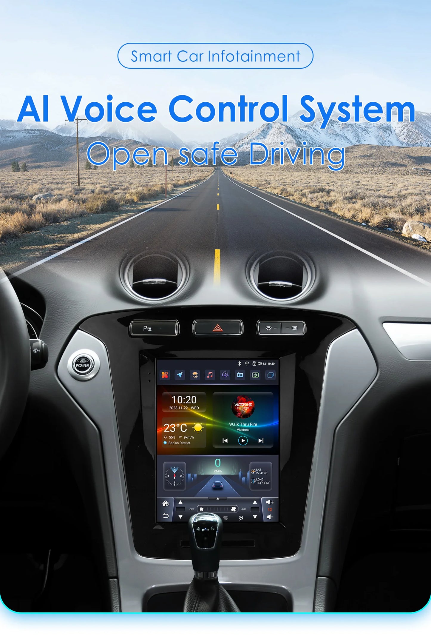 9.7"carplay android 13 auto car radio for Ford Mondeo mk4 Galaxy A/C 2011-2013 Autoradio Multimedia player GPS Stereo 4G SWC RDS